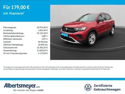 Usata VW T-Cross Goal 95 CV (69 kW) 2024 Rosso SUV