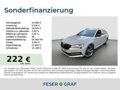 Gebraucht Skoda Superb SportLine 200 PS (147 kW) 2023 Stahlgrau Kombi