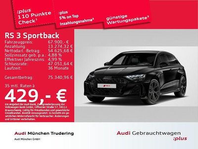 Schwarz Gebraucht 2025 Audi RS3 Sport Limousine | 67.900 € (Fairer Preis)