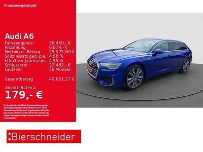 Usata Audi A6 S-Line 265 CV (194 kW) 2022 Blu Station wagon
