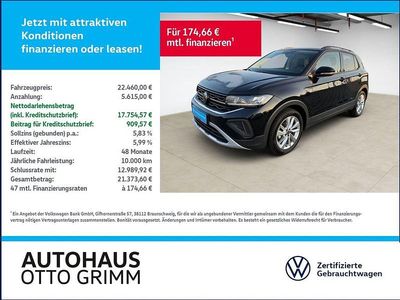 Gebraucht VW T-Cross Goal 95 PS (69 kW) 2025 Deep black perleffekt (metallic) SUV