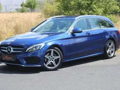 Gebraucht Mercedes C220 AMG line 170 PS (125 kW) 2017 Blau Limousine