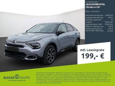Gebraucht Citroën e-C4 Shine 100 kW (136 PS) 2021 Stahlgrau Limousine