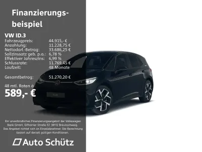 Neu VW ID.3 Pro 169 kW (231 PS) 2026 Schwarz Kleinwagen