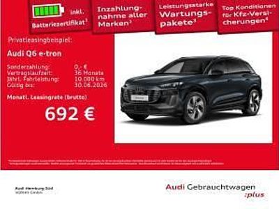 Gebraucht Audi Q6 e-tron S-Line 225 kW (306 PS) 2025 Grau (h1 manhattangrau metallic) SUV