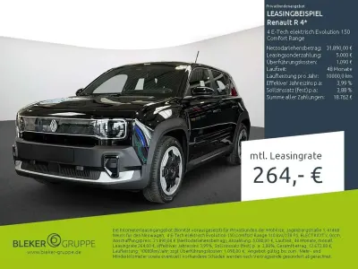 Neu Renault 4 E-Tech Evolution 110 kW (150 PS) 2026 Blackpearl schwarz SUV