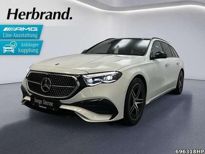 Gebraucht Mercedes E300 AMG 313 PS (230 kW) 2024 Unilack polarweiß Kombi