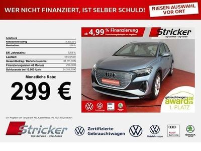Gebraucht Audi Q4 e-tron S-Line 150 kW (204 PS) 2023 Blau SUV