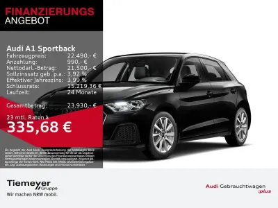 Gebraucht Audi A1 Sportback Advanced 95 PS (69 kW) 2025 Schwarz Kleinwagen
