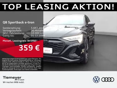 Gebraucht Audi Q8 Sportback e-tron S-Line 300 kW (408 PS) 2024 Schwarz SUV