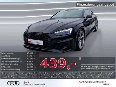 Schwarz metallic Gebraucht 2024 Audi A5 Sportback S-Line Kleinwagen | 49.980 € (Teuer)