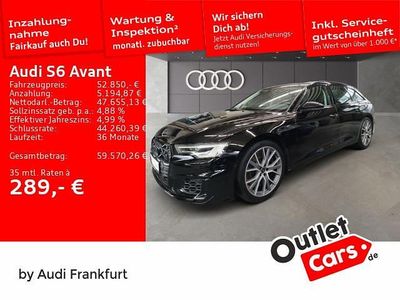 Brillantschwarz Gebraucht 2024 Audi S6 Basis Kombi | 51.850 € (Superpreis)