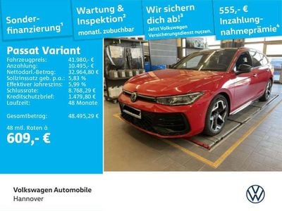 Second-hand VW Passat R-line 193 CP (141 kW) 2025 Roșu Break