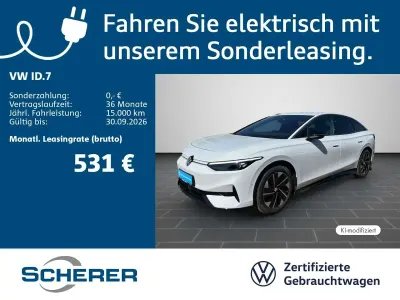Gebraucht VW ID.7 Pro 210 kW (286 PS) 2025 Gletscherweiß metallic SUV