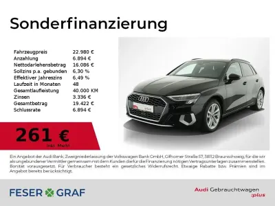 Gebraucht Audi A3 Sport 150 PS (110 kW) 2024 Brillantschwarz Limousine