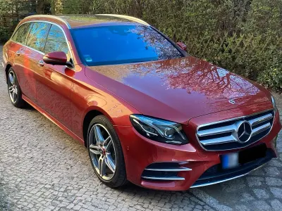 Brugt Mercedes E450 367 HK (269 kW) 2019 Rød Stationcar