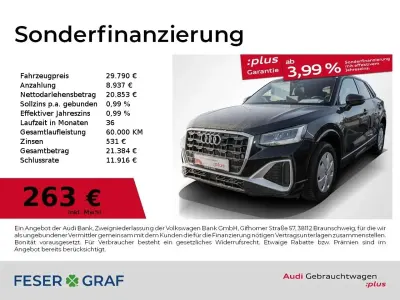 Gebraucht Audi Q2 S-Line 150 PS (110 kW) 2025 Mythosschwarz metallic SUV