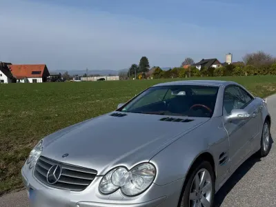Używany Mercedes SL500 306 KM (225 kW) 2002 Srebrny Kabriolet