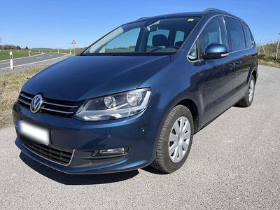 Second-hand VW Sharan Comfortline 150 CP (110 kW) 2017 Albastru Monovolum