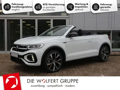 Gebraucht VW T-Roc Cabriolet R-line 150 PS (110 kW) 2025 Pure white schwarz Cabrio