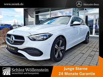Gebraucht Mercedes C220 Avantgarde 200 PS (147 kW) 2021 Unilack polarweiß Kombi