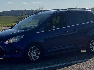 Gebraucht Ford Grand C-Max Titanium 125 PS (91 kW) 2015 Indicblau metallic Van / Kleinbus
