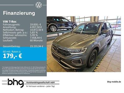 Gebraucht VW T-Roc Basis 110 PS (80 kW) 2022 Grau SUV