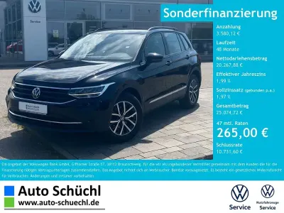 Gebraucht VW Tiguan Life 150 PS (110 kW) 2022 Schwarz SUV