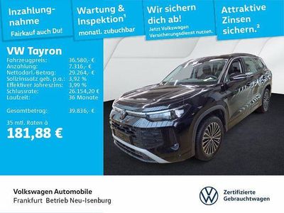 Gebraucht VW Tayron Life 150 PS (110 kW) 2025 Grenadillschwarz metallic (metallic) SUV