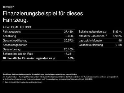 Gebraucht VW T-Roc Goal 150 PS (110 kW) 2025 Pure white SUV