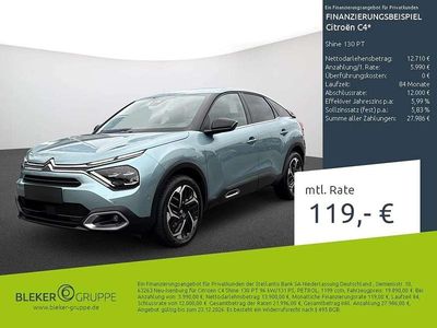 Usata Citroën C4 Shine 131 CV (96 kW) 2023 Blu Berlina