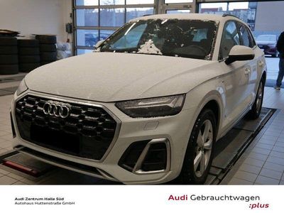 Gletscherweiß metallic (metallic) Gebraucht 2021 Audi Q5 S-Line SUV | 42.760 € (Etwas zu teuer)