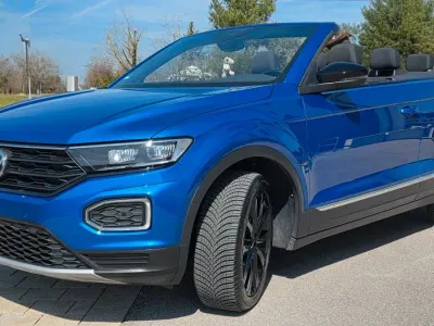 Gebraucht VW T-Roc Cabriolet Style 150 PS (110 kW) 2020 Blau Cabrio