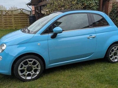 Second-hand Fiat 500C 86 CP (63 kW) 2013 Albastru Cabrio