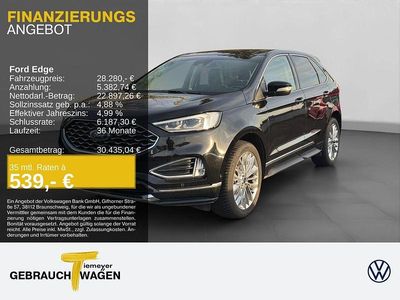 Schwarz Gebraucht 2020 Ford Edge Vignale SUV | 28.280 € (Fairer Preis)