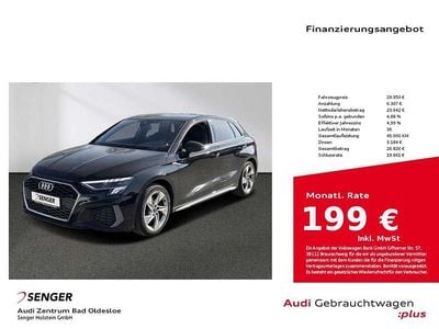 Gebraucht Audi A3 S-Line 150 PS (110 kW) 2024 Mythosschwarz Limousine