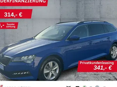 Brugt Skoda Superb Ambition 150 HK (110 kW) 2023 Blå Stationcar