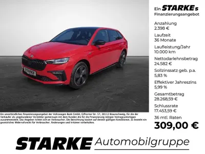 Gebraucht Skoda Scala Monte Carlo 150 PS (110 kW) 2025 Velvetrot metallic Kleinwagen