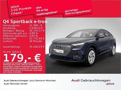 Blau Gebraucht 2023 Audi Q4 Sportback e-tron Performance SUV | 31.984 € (Fairer Preis)