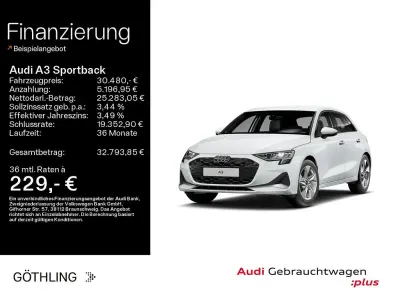 Gebraucht Audi A3 Advanced Plus 150 PS (110 kW) 2025 Gletscherweiß metallic Limousine