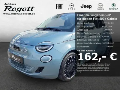 Gebraucht Fiat 500e La Prima 86 kW (118 PS) 2022 Eis blau) (blau Cabrio