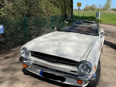 Usata Triumph TR6 95 CV (69 kW) 1974 Bianco Cabrio