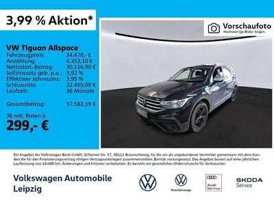 Schwarz Gebraucht 2022 VW Tiguan Allspace Life SUV | 34.470 € (Guter Preis)