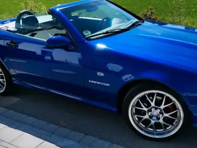 Gebraucht Mercedes SLK230 193 PS (141 kW) 1998 Blau Cabrio