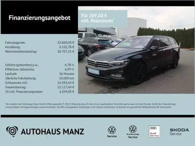 Gebraucht VW Passat Business 150 PS (110 kW) 2023 Schwarz Kombi