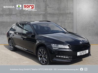 gebraucht Skoda Superb SportLine 2.0 EU6d Combi Sportline 2,0 TDI 147 kW 7-Gang DSG AD AHK Navi Leder