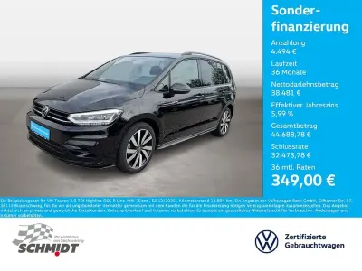 Gebraucht VW Touran Highline 150 PS (110 kW) 2025 Grenadillschwarz metallic Van / Kleinbus