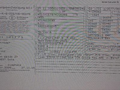 Gebraucht Opel Meriva Edition 105 PS (77 kW) 2006 Silber Van / Kleinbus