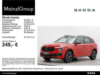 Rot Gebraucht 2025 Skoda Kamiq Monte Carlo SUV | 29.630 € (Teuer)