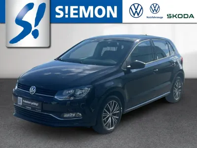 Gebraucht VW Polo Allstar 90 PS (66 kW) 2016 Schwarz Kleinwagen